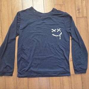 Navy Blue Graphic Sweatshirt Size 12